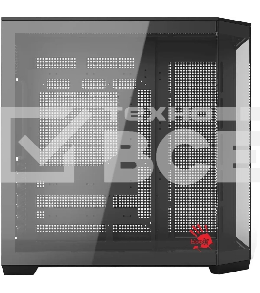 Компьютерный корпус Bloody BD-CC109 черный без БП ATX 10x120мм 2xUSB3.0 audio