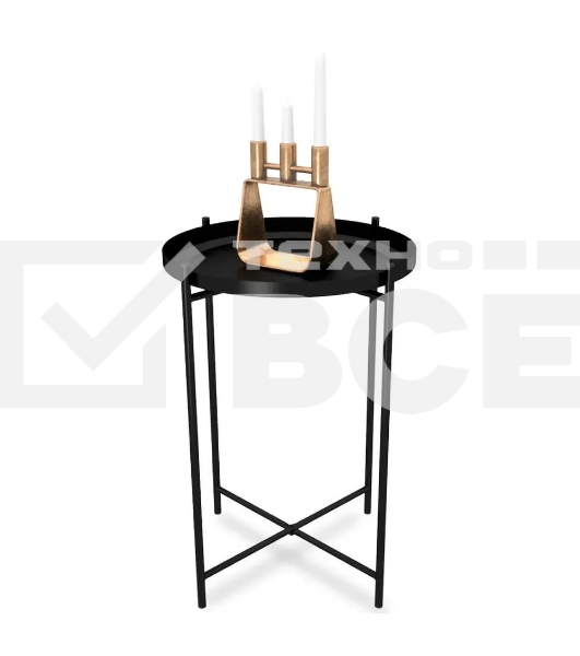 Столик журнальный SHEFFILTON SHT-CT8-1 металл черный муар (200184)