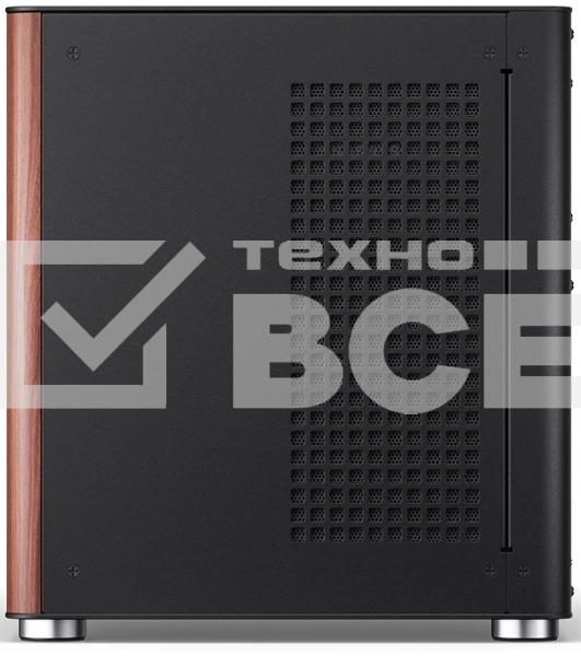 Компьютерный корпус JONSBO TK-0 Black ITX без БП, mini-ITX, micro-ATX, ATX, черный