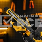 Нож Denzel 25 мм, сменное лезвие, SK4, корпус из ABS + TPR, торцевой зажим, фото3