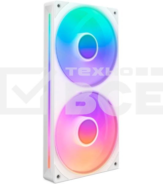 Вентилятор для корпуса Case Cooler NZXT F240 RGb Core (120x120x25мм, 4-pin PWM, RGb, 75.12CFM, 30dBA, 2400RPM, белый, Single-Frame RGb Fan Unit)