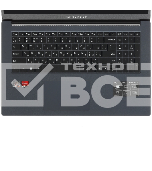 Ноутбук Maibenben M17A-R574UM/17.3'/IPS/AMD Ryzen 5 7430U/16Gb/512Gb SSD/AMD Radeon Graphics/Linux/синий/2.1kg