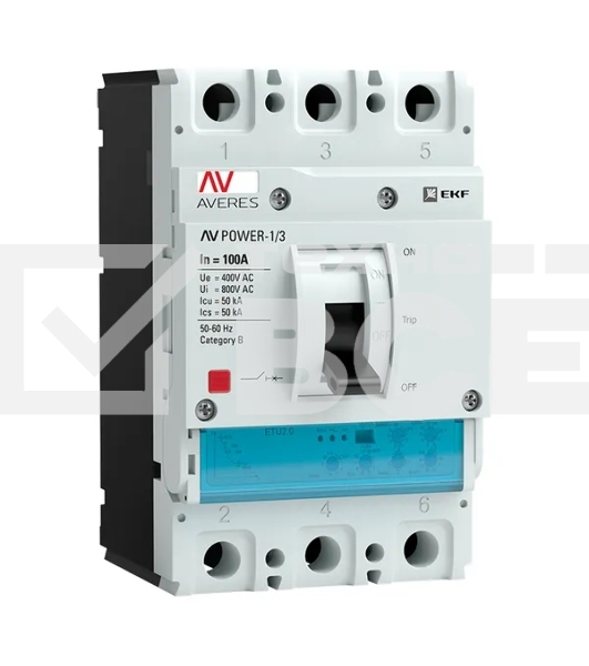 Выключатель автоматический 3п 32А 50кА AV POWER-1/3 ETU2.0 AVERES EKF mccb-13-32-2.0-av