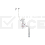 Сифон WIRQUIN NEO с нерж. чашкой D114мм, отводом для ст.м.,с универс. переливом,гофротрубой L800мм, фото3