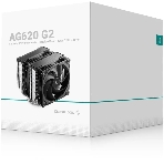 Кулер для процессора DEEPCOOL AG620 G2 LGA1954/1851/1700/AM5/AM4 (9шт/кор, TDP 270W, PWM, DUAL Black Fan 120mm, 6 тепл. трубок, черный) RET, фото2