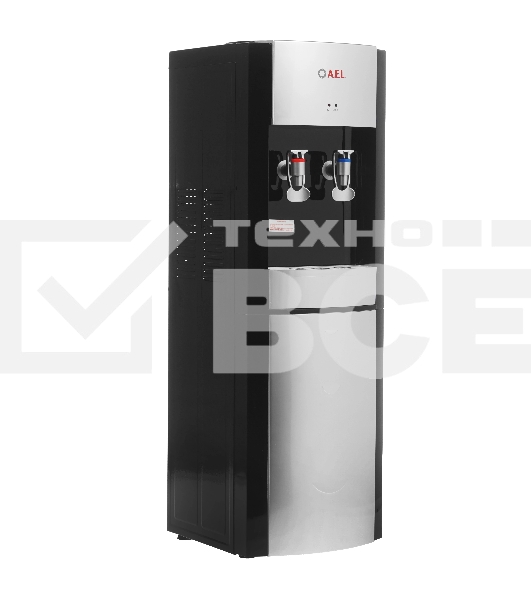 Кулер для воды AEL LD-AEL-28, верхняя загрузка, нагрев 90 °С, охлаждение 15 °С, черный/серебристый