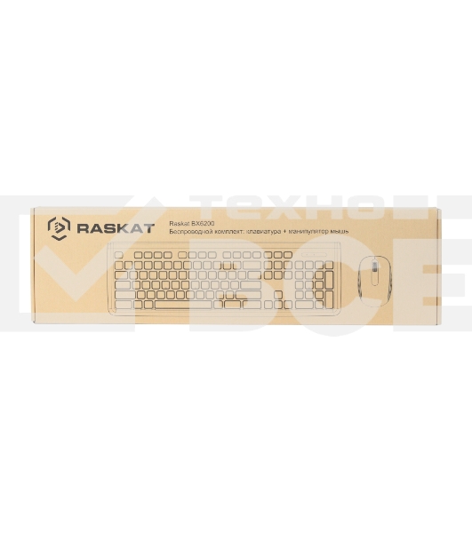 Комплект клавиатура и мышь ACD Комплект беспроводной Raskat BX6200 ACD-BX6200-RBB Клавиатура Raskat AX620 черная, 103 клавиши, ACD-BX6200-RBB защита от влаги, Мышь Raskat MX36 черная, оптическая, 1200dpi, 3 кнопки, 2.4GHz USB Nano до 10м, brown box {20}