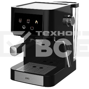 Кофеварка рожковая JVC JK-CF40 чёрный, исп. кофе - молотый, 1.5 л, 950 Вт, 20 Бар