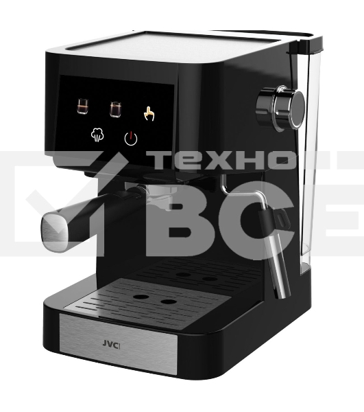 Кофеварка рожковая JVC JK-CF40 чёрный, исп. кофе - молотый, 1.5 л, 950 Вт, 20 Бар