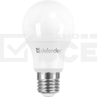 Лампочка светодиодная Defender A55-9W-840-E27 груша, 4000 К, нейтральный белый, 1 шт