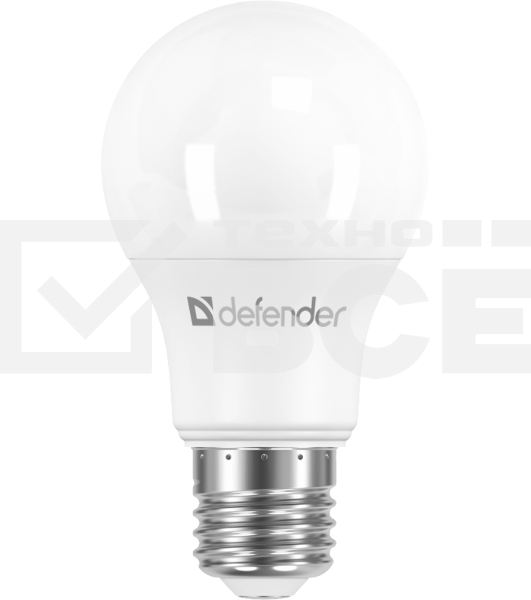 Лампочка светодиодная Defender A55-9W-840-E27 груша, 4000 К, нейтральный белый, 1 шт