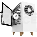 Корпус WIZMAX EM1 Woofer, mATX, mITX белый, Mini-Tower, без БП, TG, 1x160mm + 1x120mm LED, 1xUSB-A 3.0 + 2xUSB-A 2.0, фото3