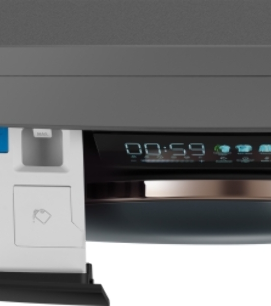 Стиральная машина Weissgauff WM 58411 Direct Drive Inverter Premium Steam Grey серая, загрузка фронтальная 11кг, 1400 об/мин., класс: A+++