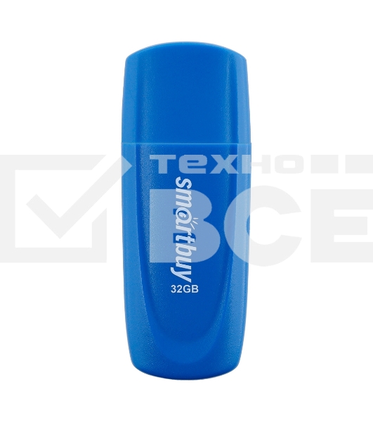 Флешка USB Smartbuy Scout Blue (SB032Gb2SCB), 32Gb, USB 2.0, R/W 13/8, синий