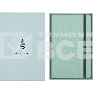 Блокнот Moleskine LIMITED EDITION YEAR OF THЕ SNAKE LECNYSNKVEGMBOX 130х210мм, 176 страниц, линейка, подарочная коробка, мятный Mamba