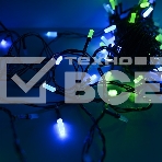 Гирлянда светод. Funray Лучики, SE-BEAM-110M, 10М, 100LED, мульти (4цв.),темно-зел.шн.0,7м,контр., фото5