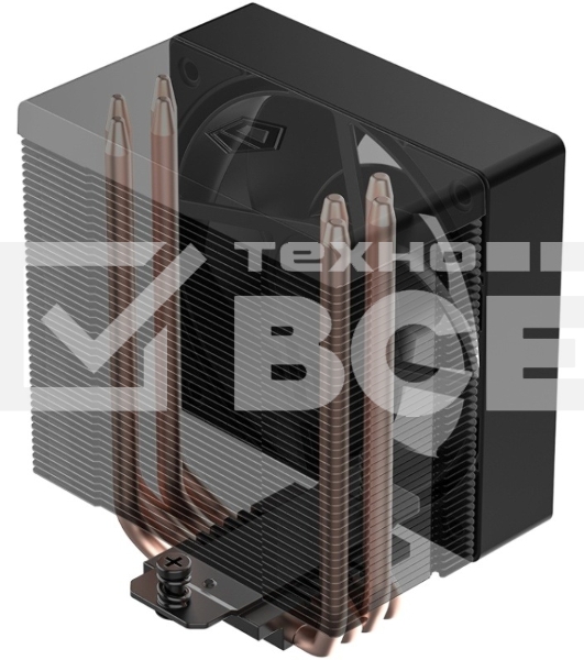 Кулер Cooler ID-Cooling SE-904-XT BLACK LGA1851/1700/1200/115X/AM5/AM4 (TDP 180W, PWM, 4 тепл.трубки прямого контакта, FAN 100мм) RET