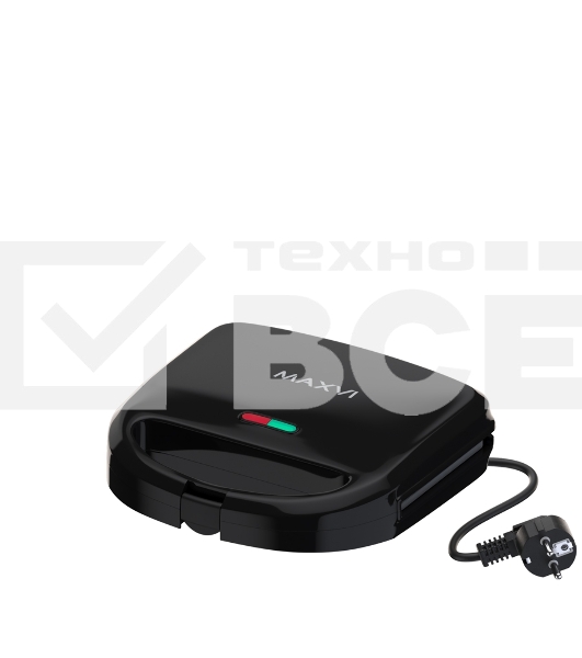 Вафельница Maxvi SM752P черный