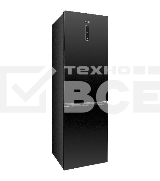 Холодильник DeLonghi DCS 19NFI NB DAMIANO черный двухкамерный 230/100л морозилка снизу, No Frost