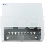 Шкаф коммутационный NTSS (NTSS-SOHO5U) настенный 5U 520x140 мм пер. дв. стекл несъемн. бок. пан. 80 кг белый IP20, фото 1