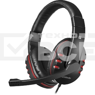 Гарнитура проводная Defender Warhead G-160 черный, кабель 2,5 м