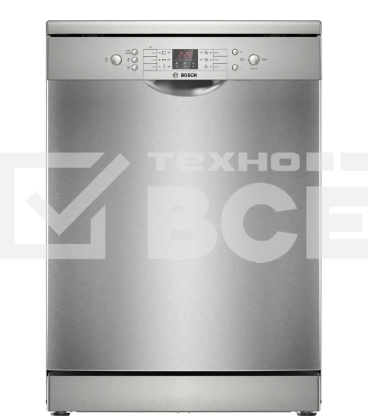 Посудомоечная машина Bosch SMS26DI00T, серебристый, 60 см, 13 компл., сушка теплообменник, 48 дБ, класс D