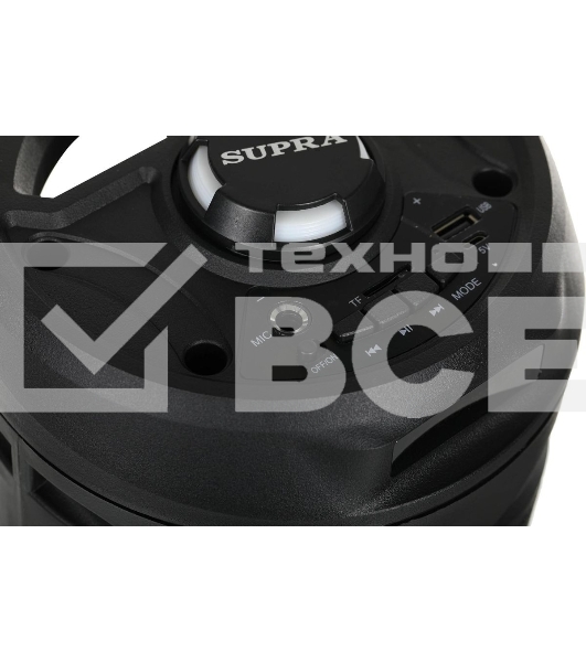 Акустическая система SUPRA SMB-330, 20Вт, с караоке, Bluetooth, FM, USB, черный