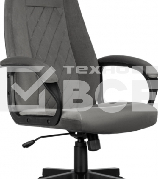 Кресло руководителя Бюрократ CH-730 Fabric темно-серый Holland 18 крестов. пластик