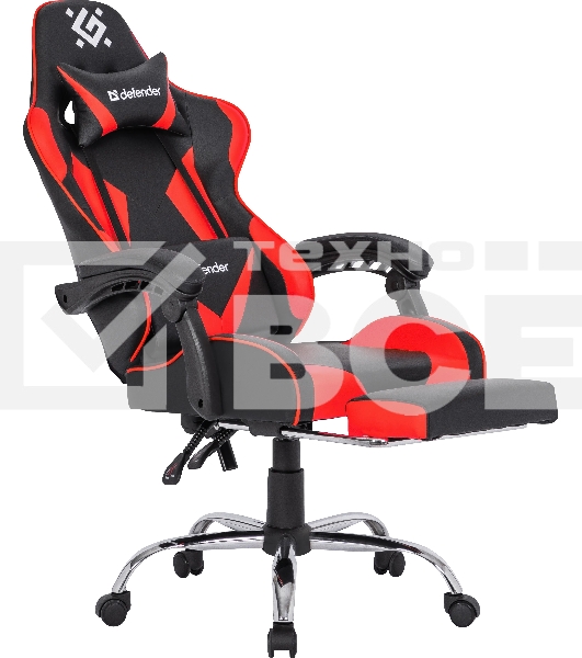 Кресло игровое Defender PILOT RED/BLACK