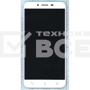 Дисплей для Asus ZenFone 3 Max ZC520TL, белый с рамкой