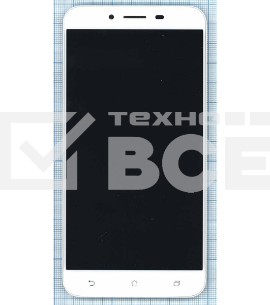 Дисплей для Asus ZenFone 3 Max ZC520TL, белый с рамкой