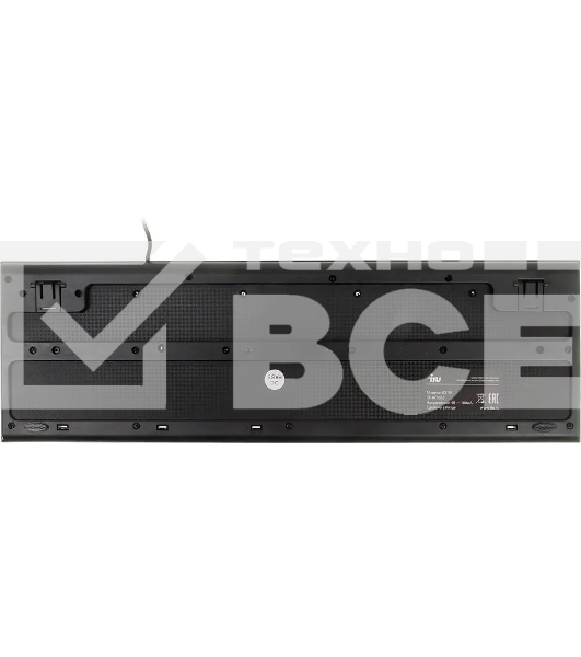 Комплект клавиатура+мышь Oklick 621M IRU проводной, USB, 1200 DPI, чёрный