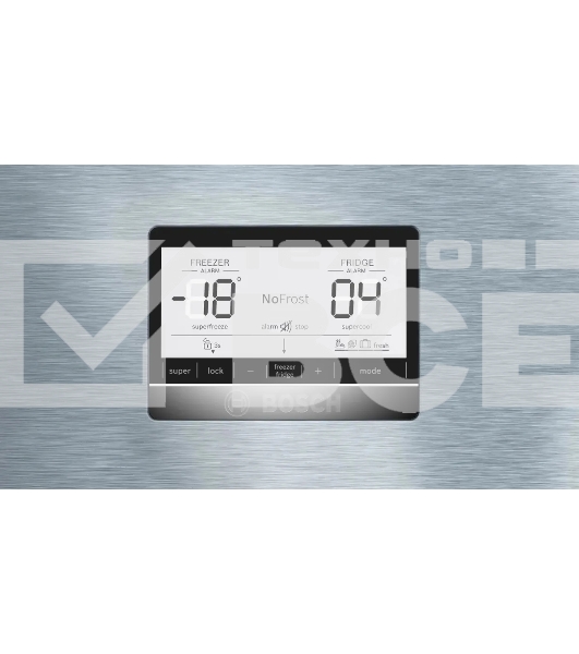 Холодильник Bosch KGD86AI31U нержавеющая сталь мат. 496/186л 2-хкамерный морозилка снизу