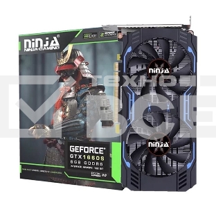 Видеокарта Sinotex Ninja GTX1660SUPER PCIE (1408SP) NK166SF66F 6Gb 192BIT GDDR6 (DVI/HDMI/DP)