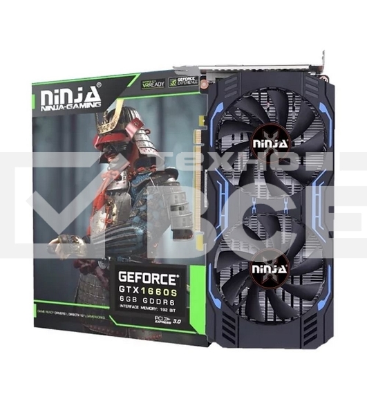 Видеокарта Sinotex Ninja GTX1660SUPER PCIE (1408SP) NK166SF66F 6Gb 192BIT GDDR6 (DVI/HDMI/DP)