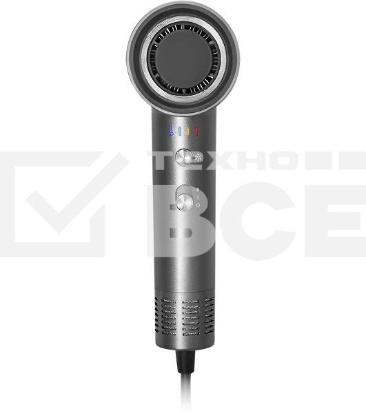 Фен Red Solution RF-510, 1400Вт, серый/серебристый