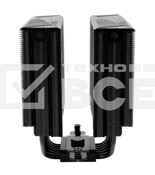 Кулер для процессора Thermalright Royal Pretor 130 черный (4-pin PWM, 158mm, Ni/Cu, 6x6mm, 1x120+1x130mm, 80.45CFM/81.88CFM, 29.4dBA/28.3dBA, 2150PM/1750RPM, S: 1200, 1700, 1851, 2011, 2066, 115X, AM4, AM5, black)