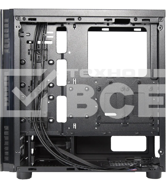 Компьютерный корпус CHIEFTEC HAWK AL-02B-TG-OP без БП, боковая панель из закаленного стекла, черный, ATX