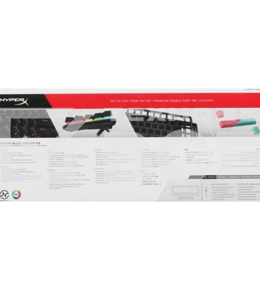 Клавиатура игровая HyperX Alloy Origins 65 (RUS) черный