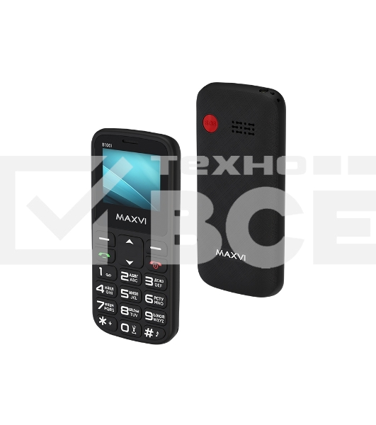 Мобильный телефон Maxvi B100i черный
