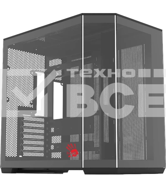 Компьютерный корпус Bloody BD-CC109 черный без БП ATX 10x120мм 2xUSB3.0 audio