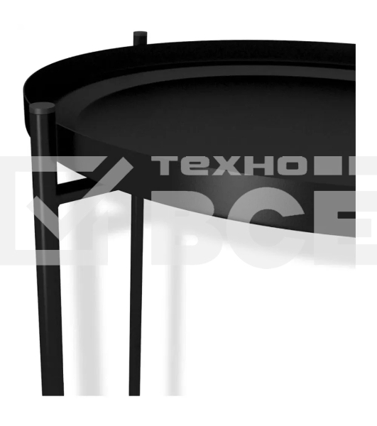 Столик журнальный SHEFFILTON SHT-CT8-1 металл черный муар (200184)