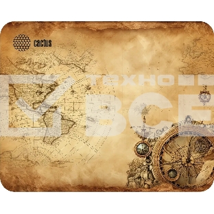 Коврик для мыши Cactus Vintage map 250x200x3мм (CS-MP-D10S)