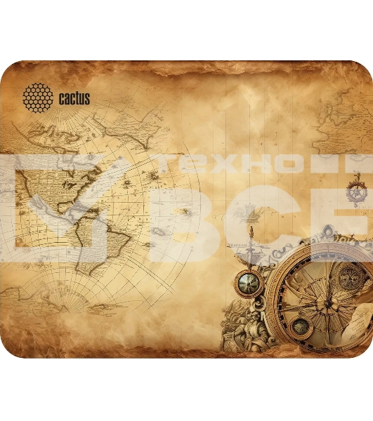 Коврик для мыши Cactus Vintage map 250x200x3мм (CS-MP-D10S)