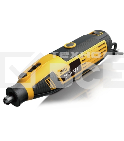 Прямошлифовальная машина (гравер) Deli DL-DM03-E1 (130Вт, цанга 3,2мм, 10000-32000об/мин, кейс) + 41 аксессуар