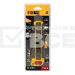 Нож Denzel 25 мм, сменное лезвие, SK4, корпус из ABS + TPR, торцевой зажим, фото4