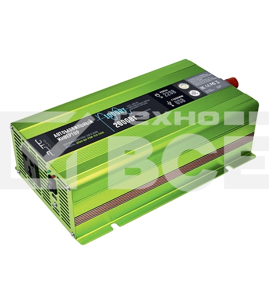 Автомобильный инвертор (преобразователь) 12В в 220В, Модель QUMO QAI-PSW-914-2000 (AVCPSW-Q2000)