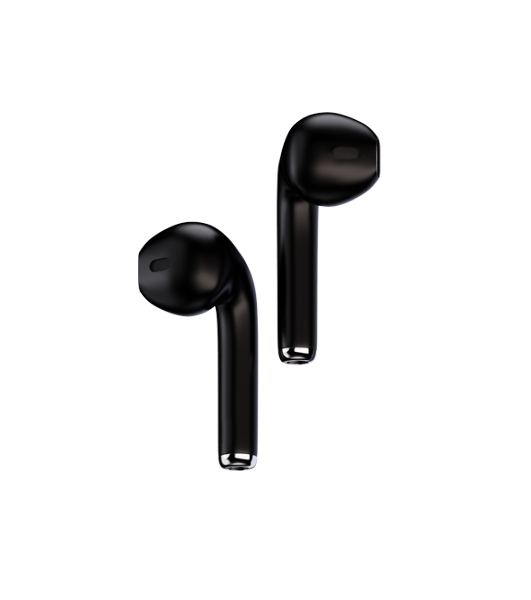 Наушники TWS Maxvi MHF-104BT черный, вкладыши, Bluetooth, сенсорное управление, до 4 ч