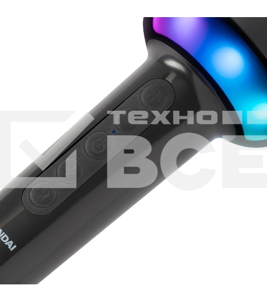 Микрофон беспроводной Hyundai H-MIC100 черный