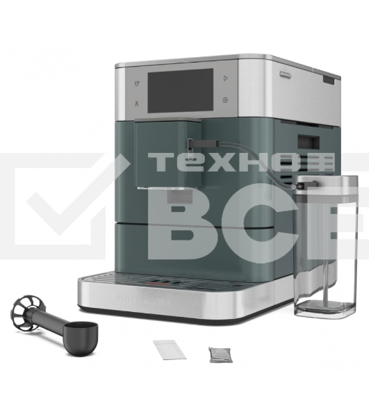 Автоматическая эспрессо-машина KitchenAid 5KES8558EJP, 2.2 л, одновременное приготовление двух чашек, 3 уровня крепости кофе, автоматическая очистка, автоматическая декальцинация, цветной дисплей, сенсорное управление, 40 рецептов, цвет ягода можжевельник